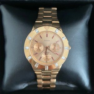 GUESS Watch - Rose Gold with Rhinestone Detail